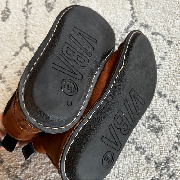 VIBAe HELSINKI Leather Boots Cognac Brown - Picture 4 of 7